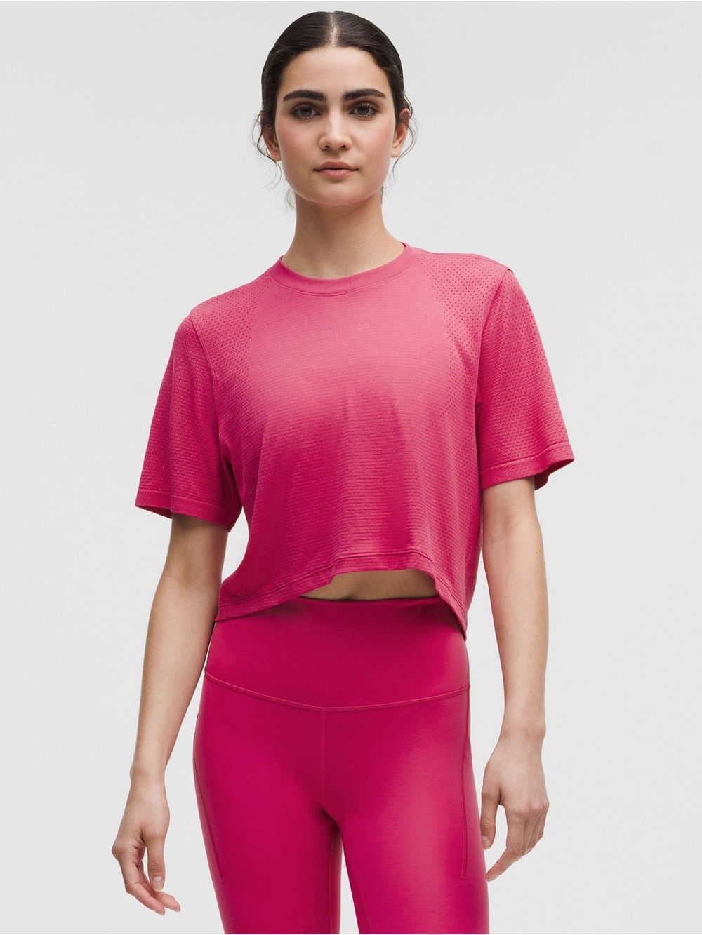 Swiftly High-Low Cropped Short Sleeve